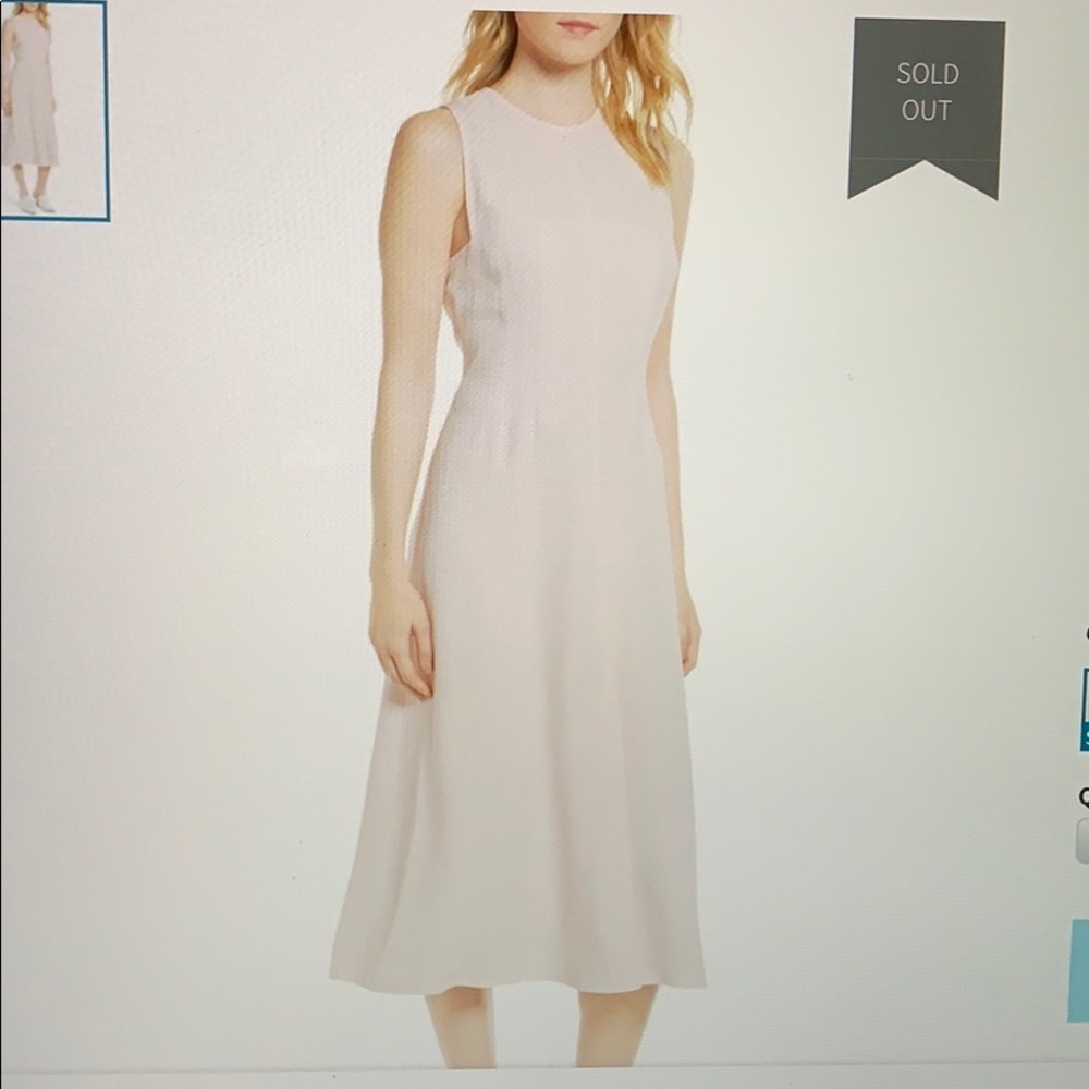 LEWIT corset detail midi dress